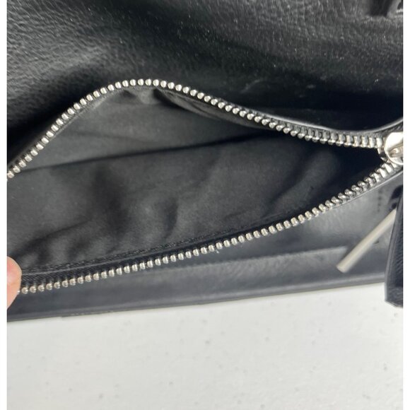 Nine West Tote Laptop Bag Purse Black Zipper Pockets - Picture 8 of 10